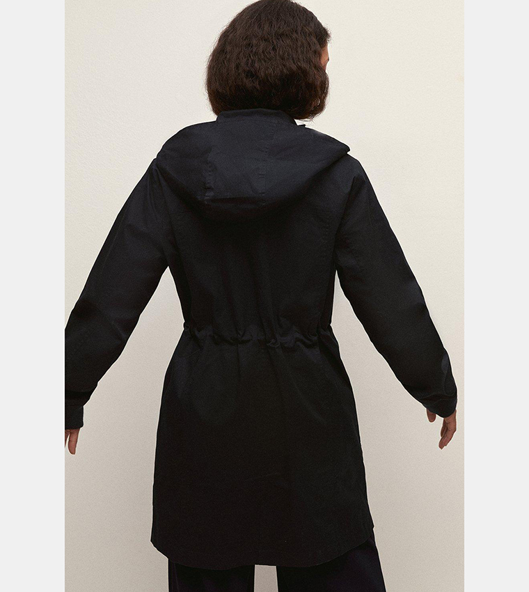 Oasis black best sale parka