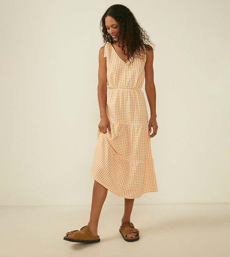 Oasis gingham dress hotsell