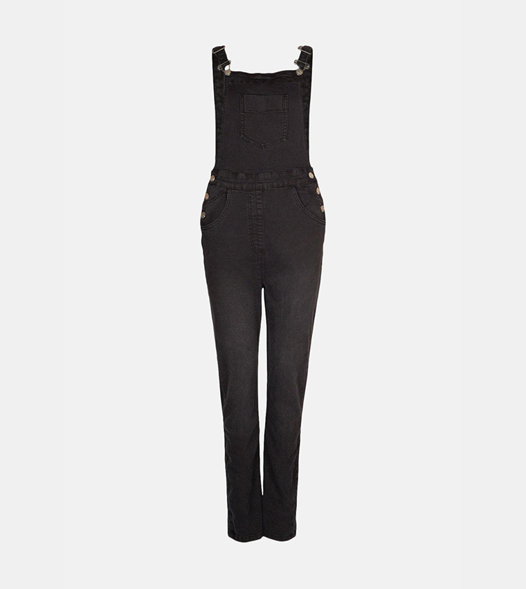 Buy Oasis Mom Fit Dungaree In Black 6thStreet Qatar