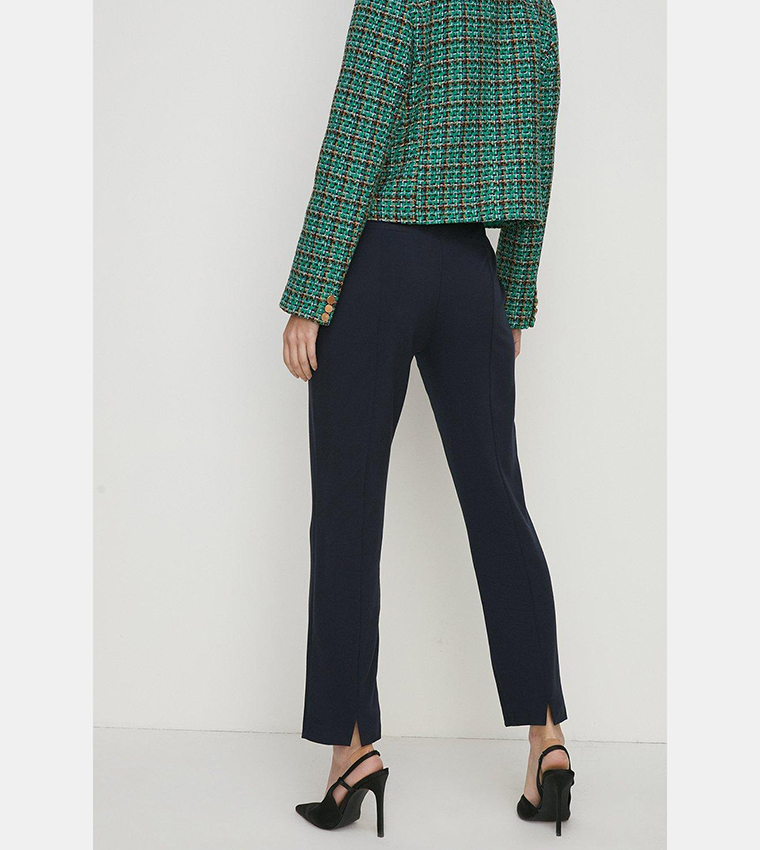 Buy Oasis Slim Fit Ankle Grazer Trousers In Navy 6thStreet Kuwait
