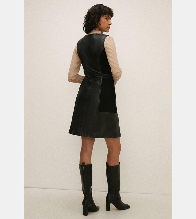 Oasis leather deals dress