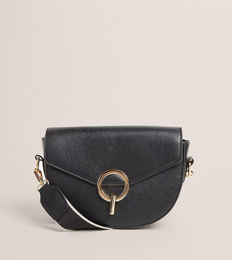 Buy Oasis Round Buckle Crossbody Bag In Black 6thStreet Kuwait