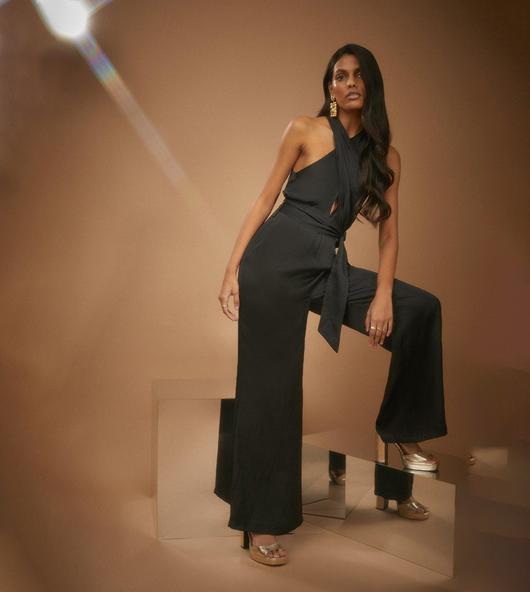 Oasis sales black jumpsuit