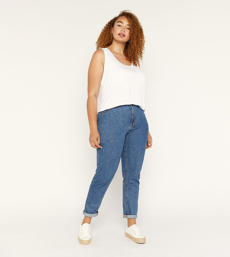 Buy Oasis Curve Satin Trim Core Top In White 6thStreet Oman