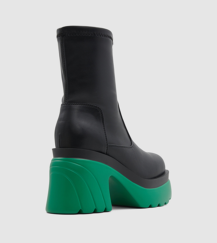 Chunky heel platform shop boots
