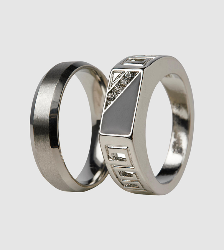 Pack of 2 Zinc Metal Rings