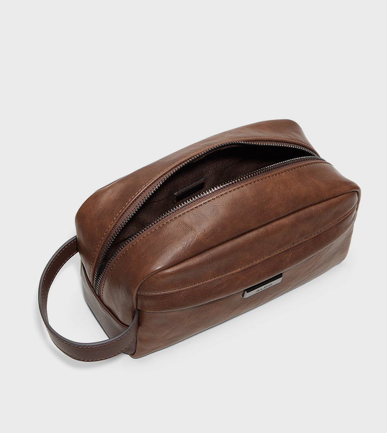 ABALINO Logo Detail Zippered Toiletry Bag