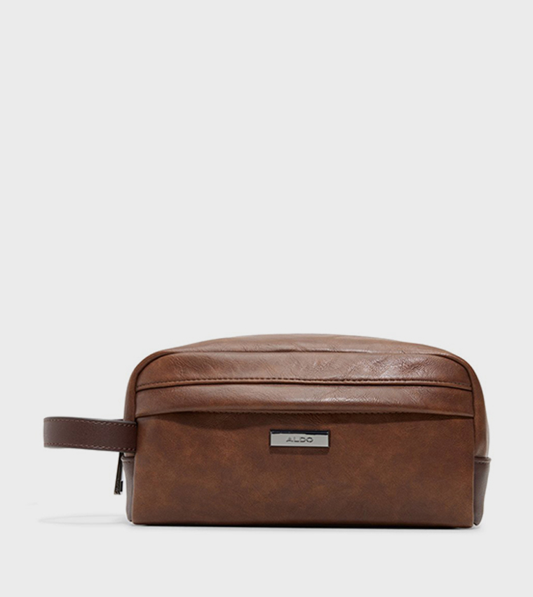 ABALINO Logo Detail Zippered Toiletry Bag