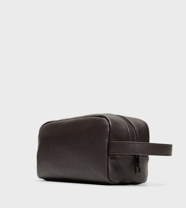 ABALINO Logo Detail Zippered Toiletry Bag