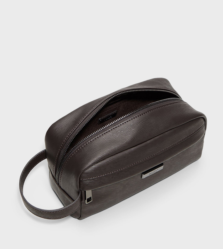 ABALINO Logo Detail Zippered Toiletry Bag