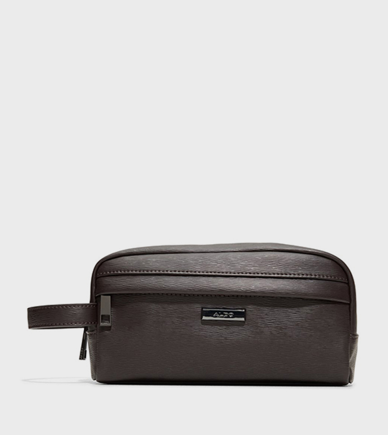 ABALINO Logo Detail Zippered Toiletry Bag