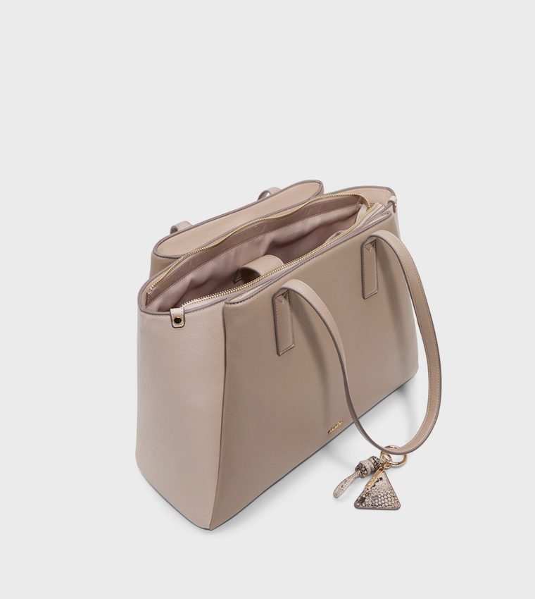 ABAVAS Color Block Tote Bag