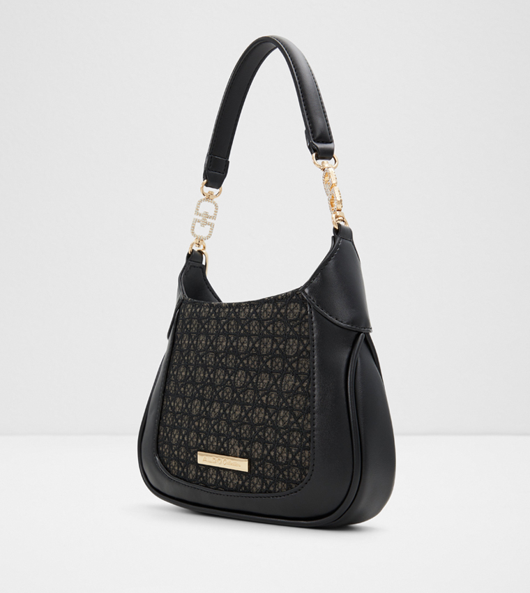 ABAYDER Embellished Shoulder Bag with Key Chain