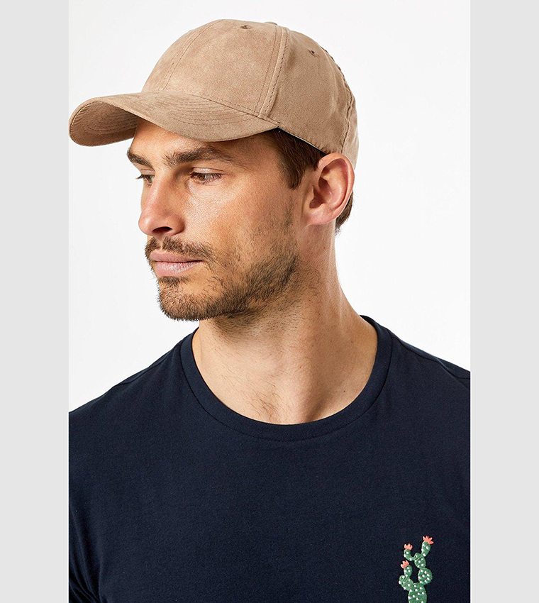 Faux suede baseball cap online