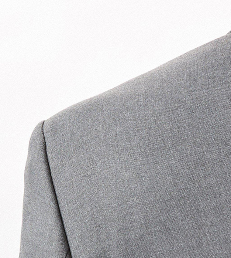 Skinny Fit Light Grey Blazer