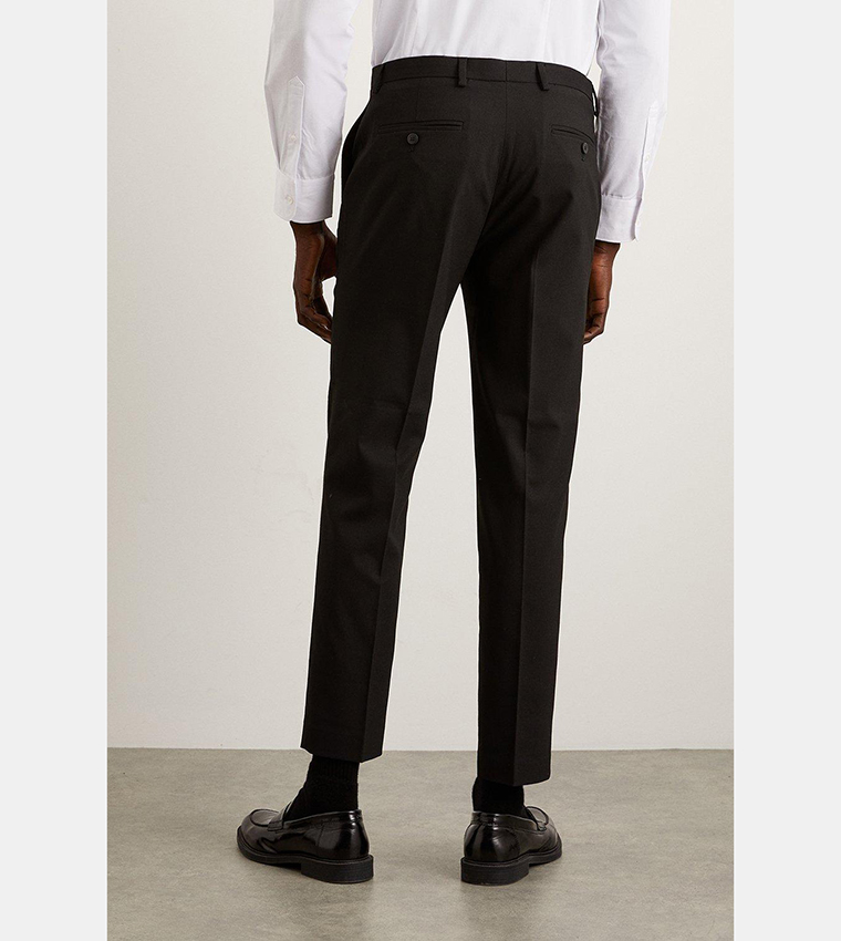 Buy Burton Skinny Fit Black Suit Trousers In Black | 6thStreet UAE