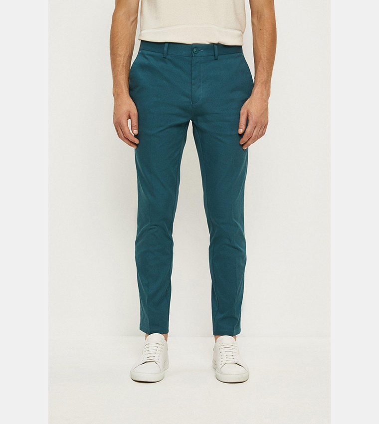 بنطال تشينو مطاطي بقصة ضيقة