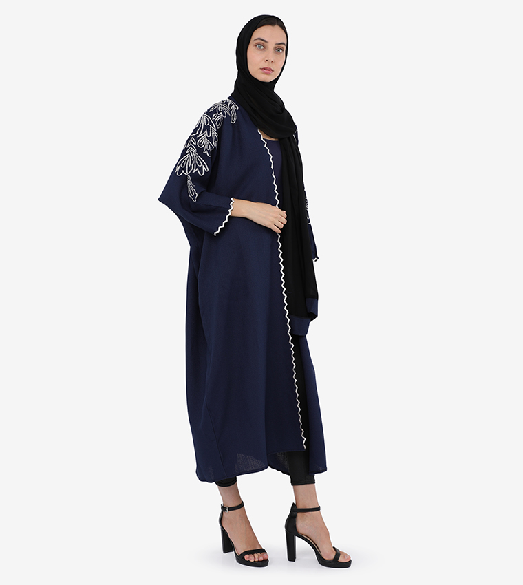Shoulder Embroidered Abaya