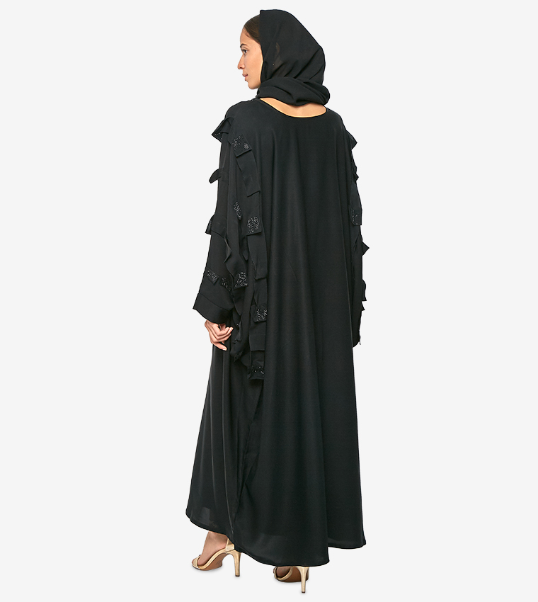 Long Sleeve Abaya - Black