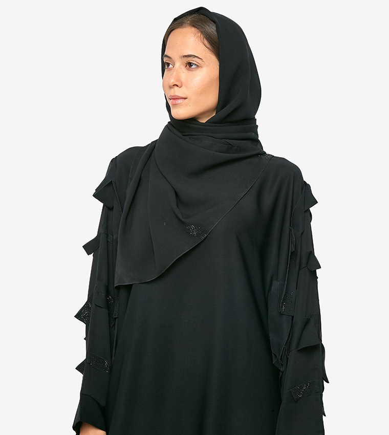 Long Sleeve Abaya - Black
