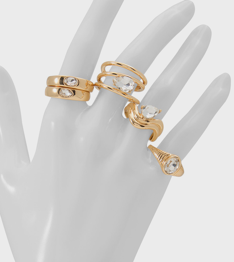 ABYWETH Multipack Gold-Tone Rings