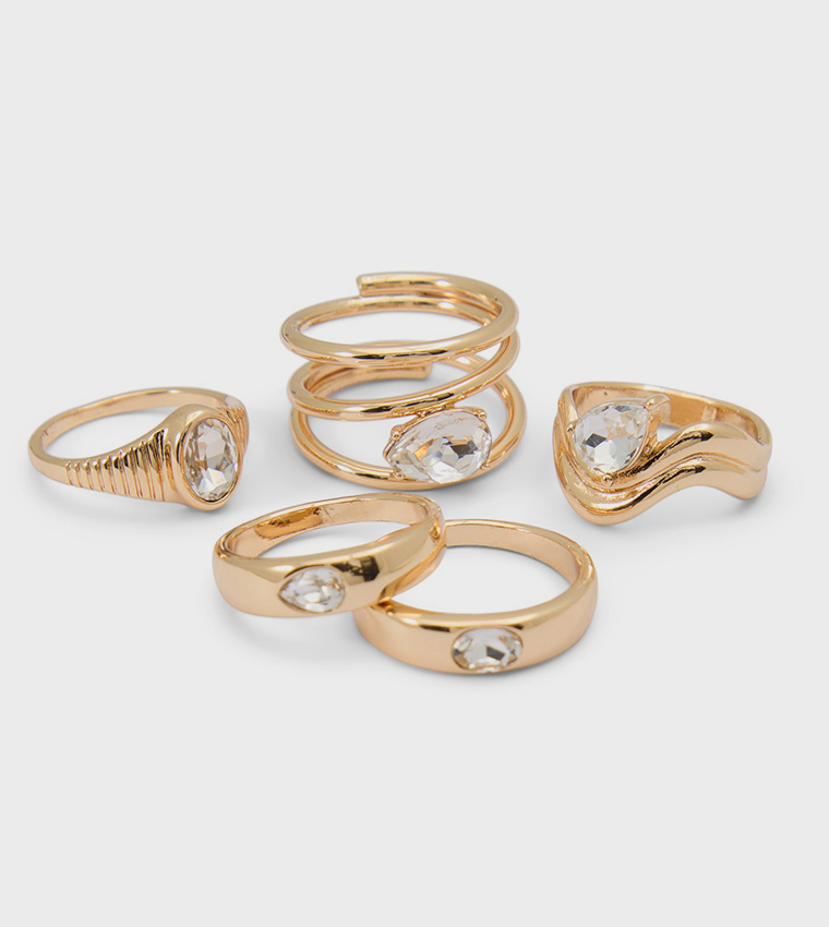 ABYWETH Multipack Gold-Tone Rings