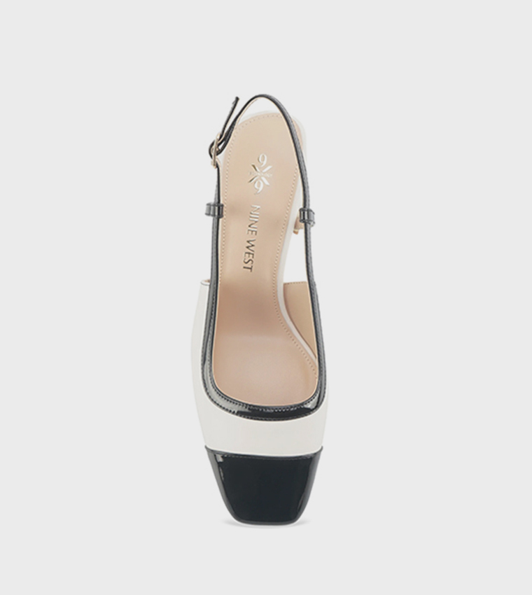 ACALENA Cap Toe Slingback Pumps