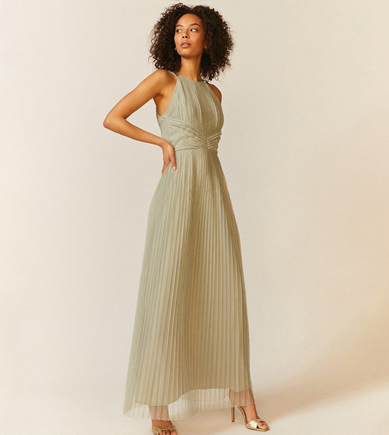 twisted halter neck dress Perfect Stranger Isla Halter Twist Maxi Dress Burgundy main image 1