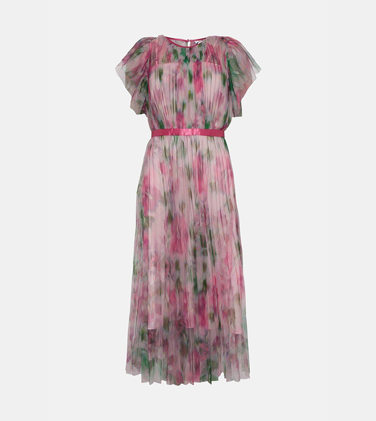 knee length dresses for ladies T-Tahari Dotted Mesh Shirt Dress – Elie Tahari