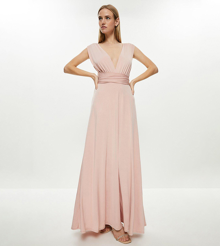 Buy Coast Jersey Multiway Maxi Dress In Blush 6thStreet Saudi Arabia