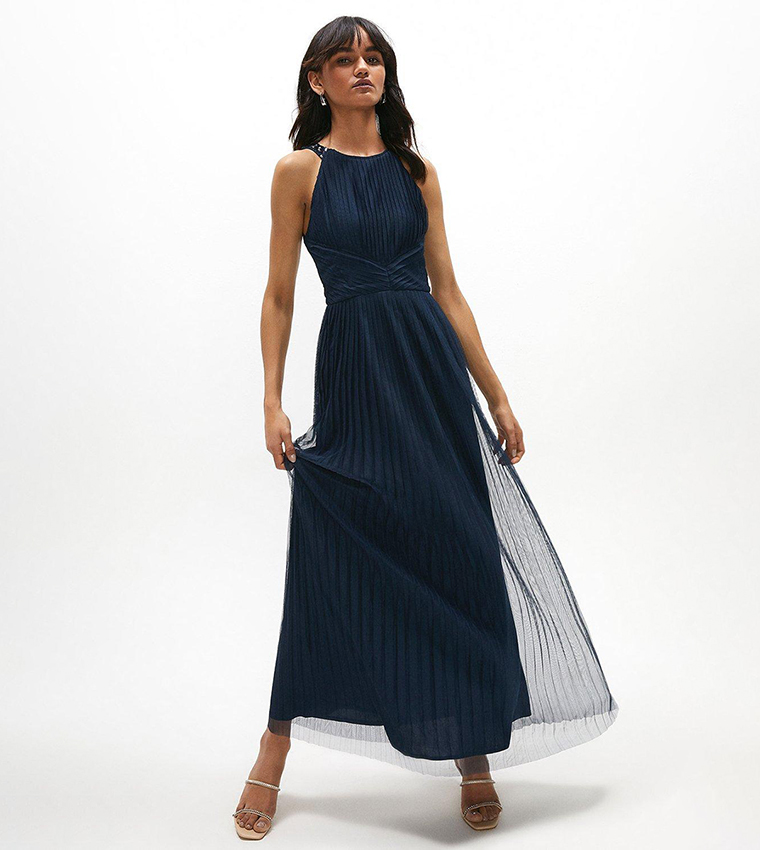 Coast navy maxi store dress