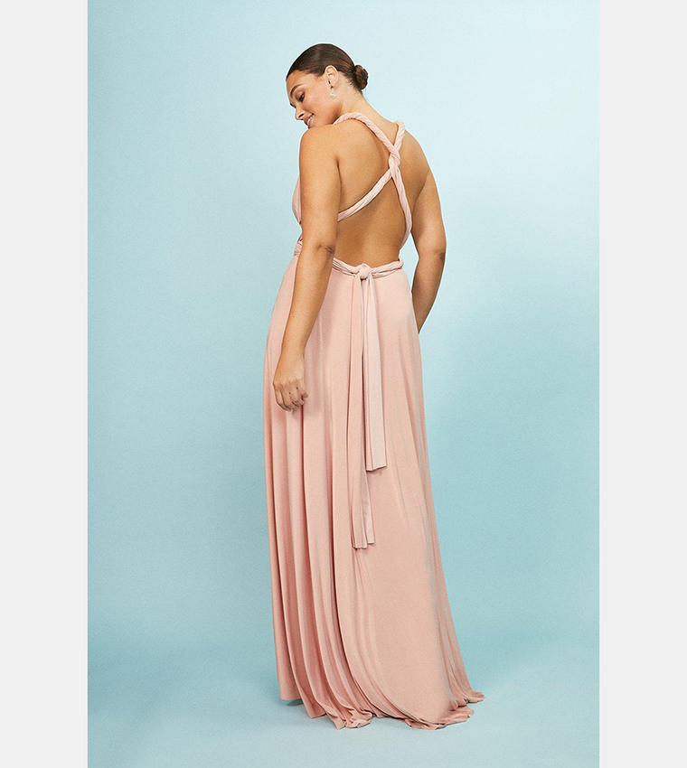 Buy Coast Multiway Jersey Maxi Dress In Blush | 6thstreet Qatar
