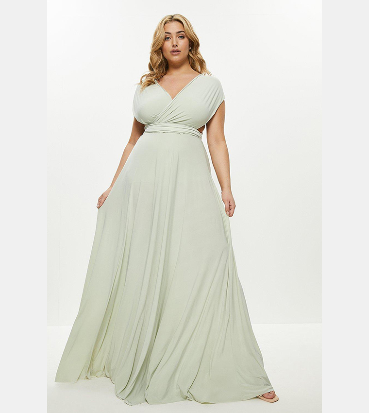 Buy Coast Multiway Jersey Maxi Dress In PISTACHIO | 6thstreet Qatar