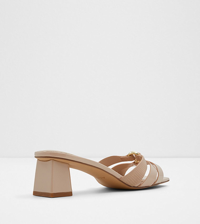 Aldo nude block heel cheap