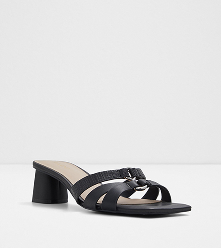 Aldo black block heels top
