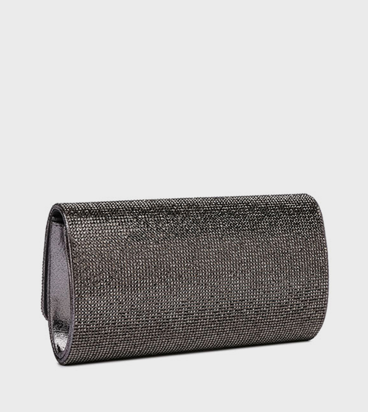 Embellished Flap Clutch Bag