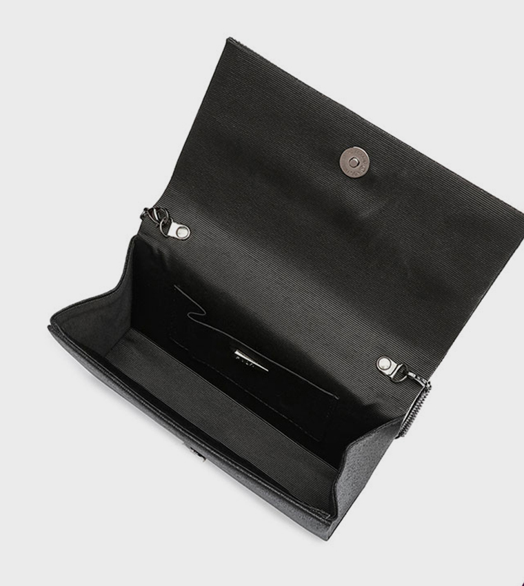 Embellished Top-Handle Clutch Bag