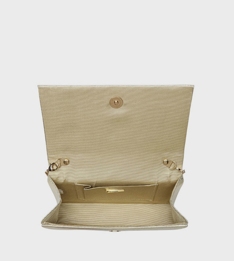Embellished Top-Handle Clutch Bag