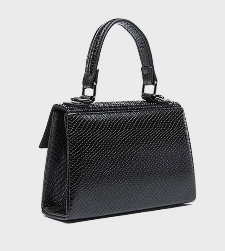 Embellished Top Handle Clutch Bag
