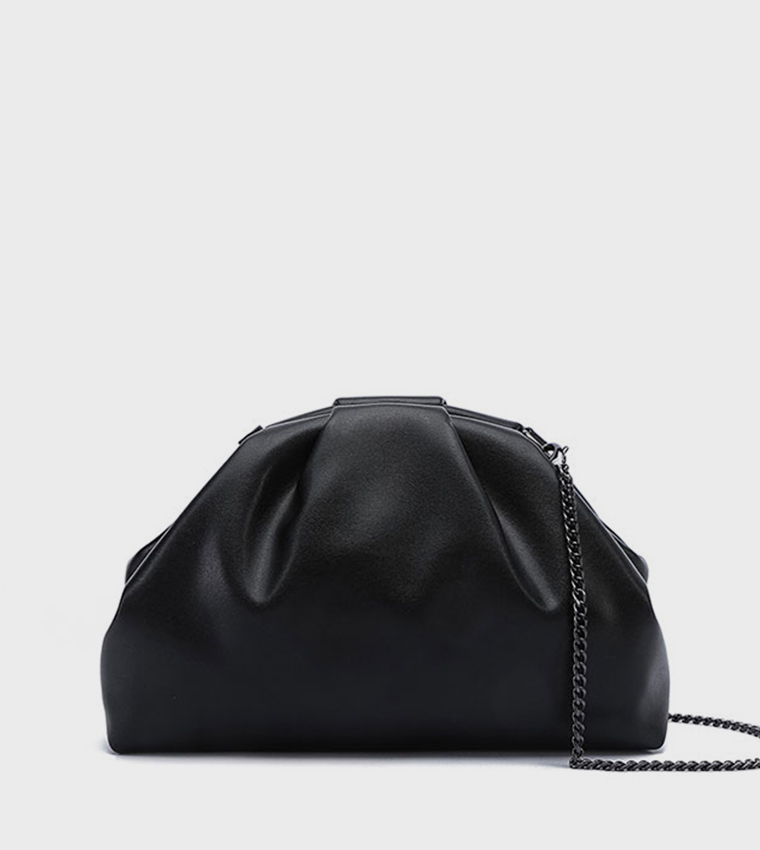 Ruched Clutch Bag