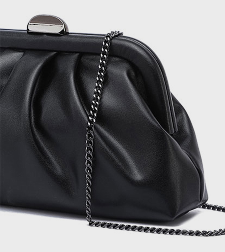 Ruched Clutch Bag