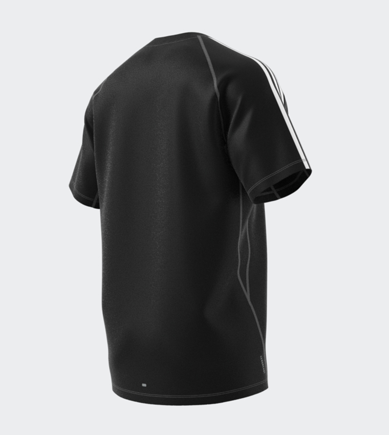 Buy Adidas Own The Run 3 Stripes Active T Shirt In Black 6thStreet Qatar