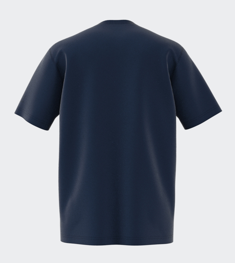 تيشيرت بأكمام قصيرة وطبعة شعار 