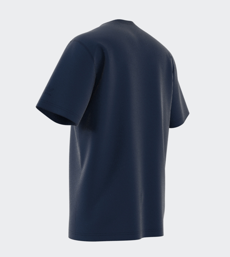 تيشيرت بأكمام قصيرة وطبعة شعار 