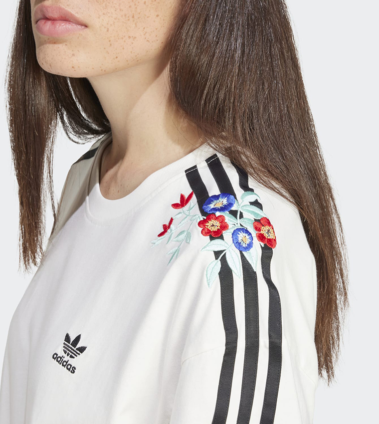 Floral adidas shirt best sale