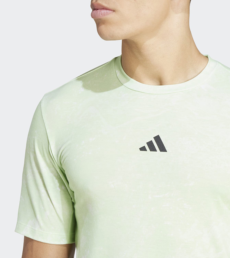Printed Crew Neck Active T-Shirt