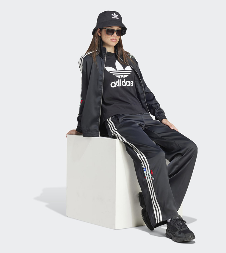 Floral Embroidered Firebird Track Pants