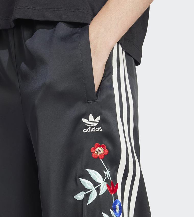Floral Embroidered Firebird Track Pants