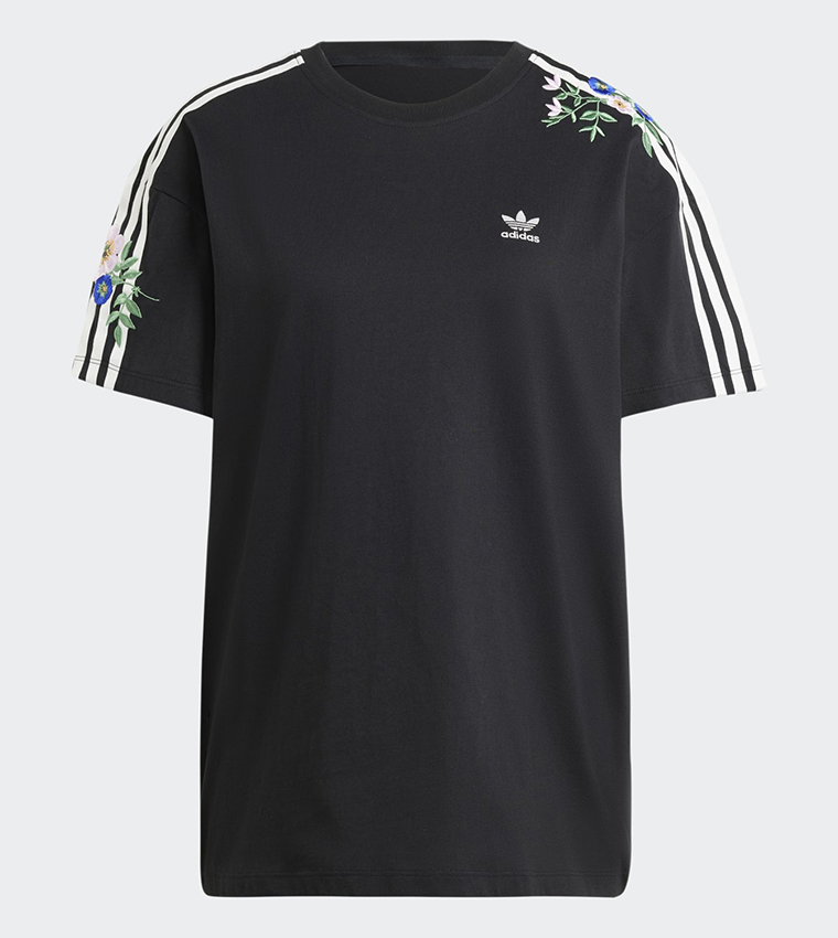 Floral Embroidered Oversized T-Shirt