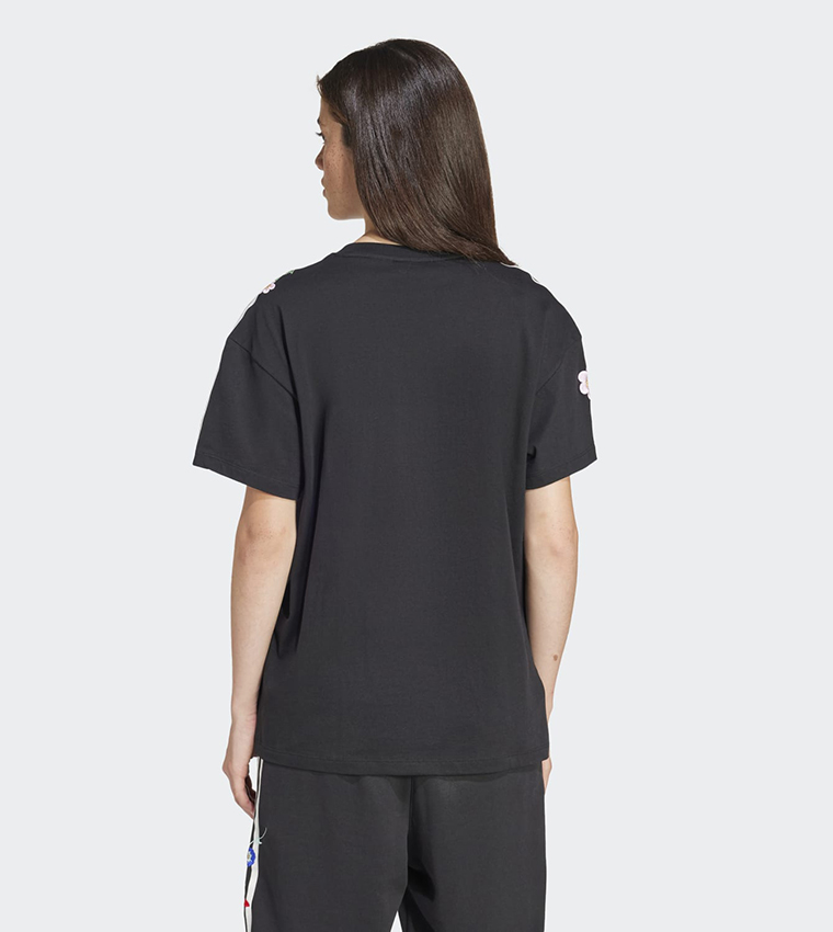 Floral Embroidered Oversized T-Shirt